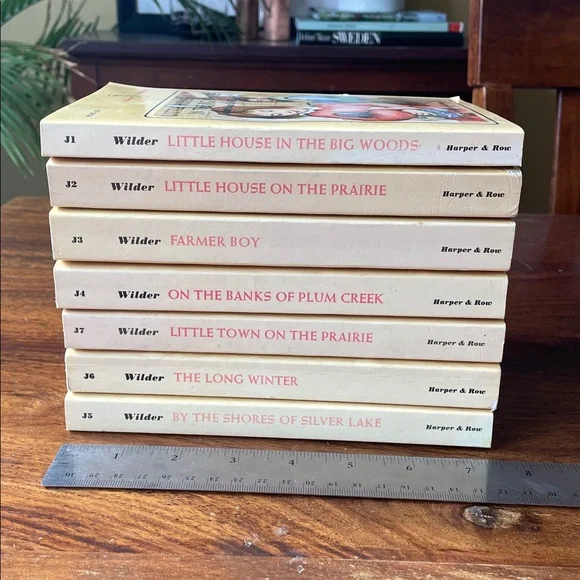 7 Little House Books By Laura Ingalls Wilder Kids Chapter Paperback Vintage 1981 - Picture 3 of 14